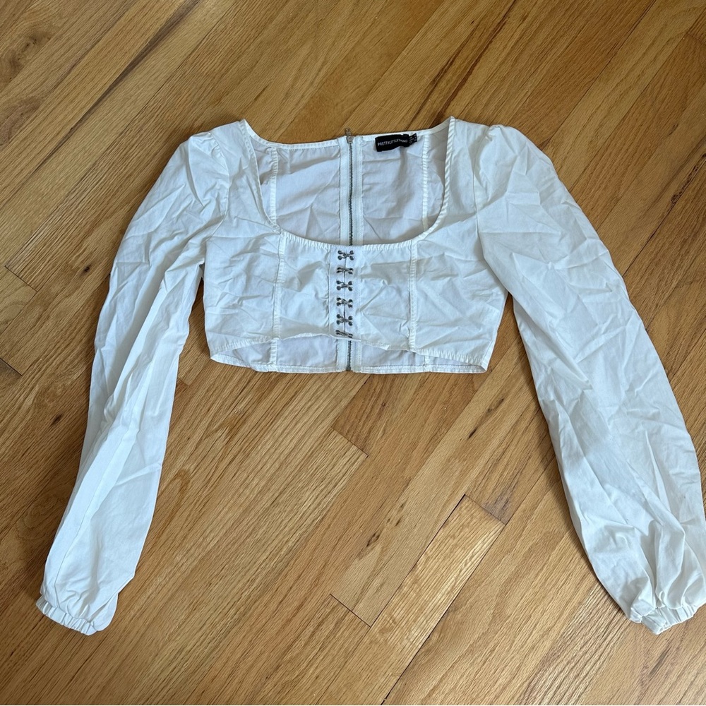White crop top